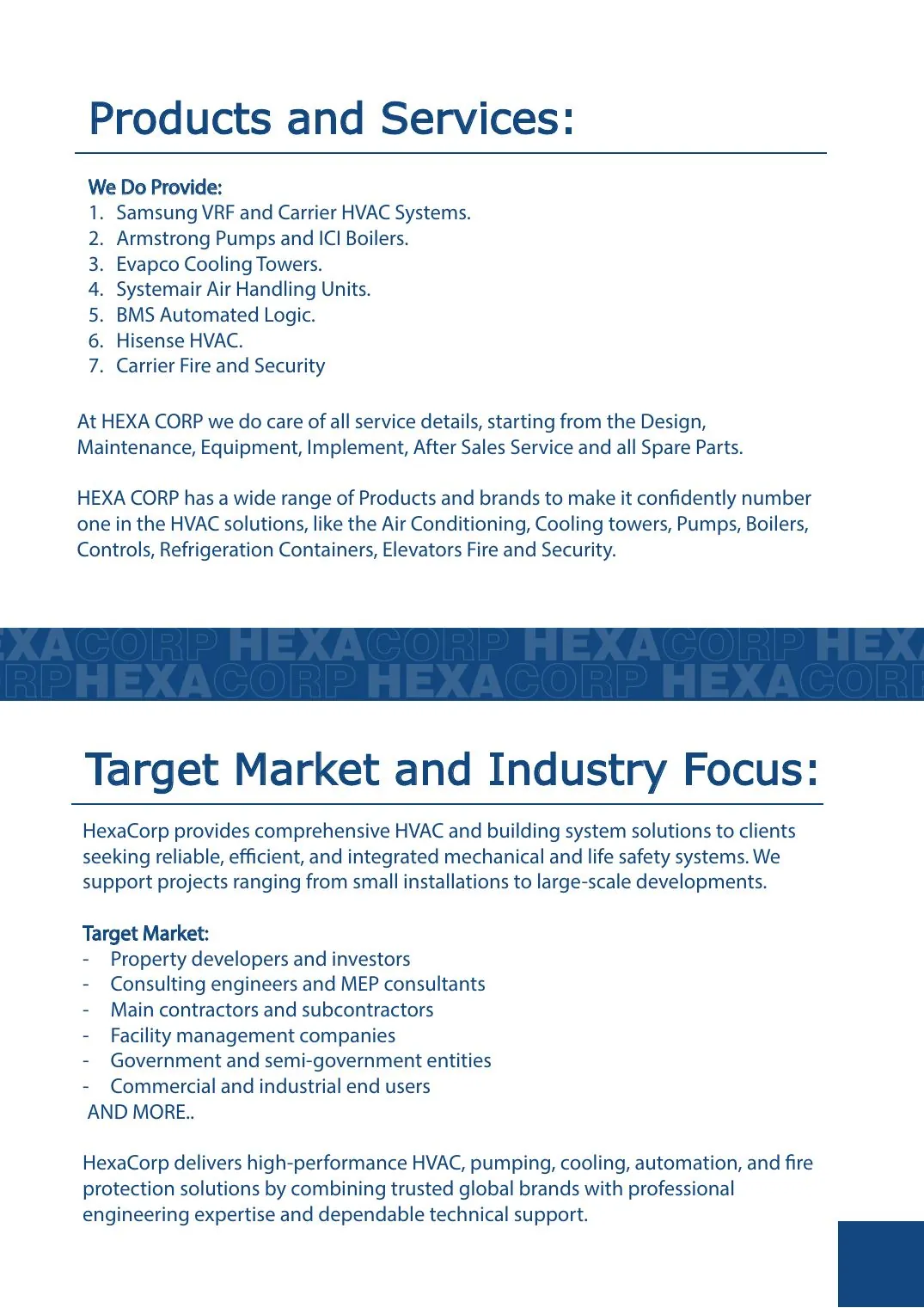 Company profile page 7