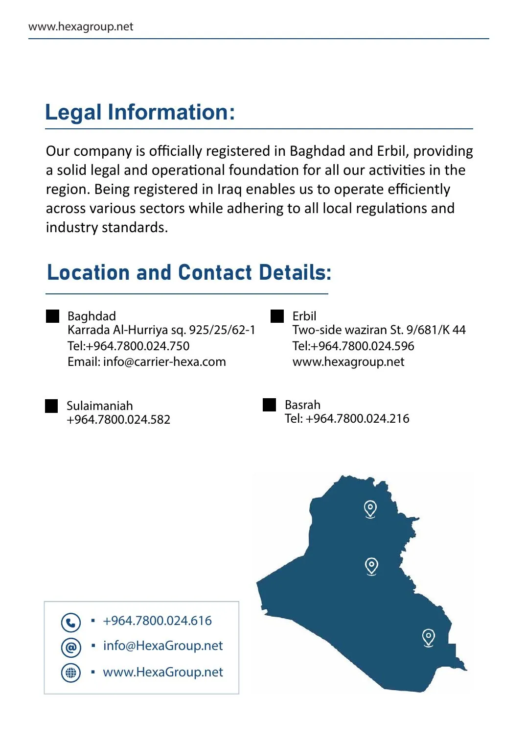 Company profile page 36